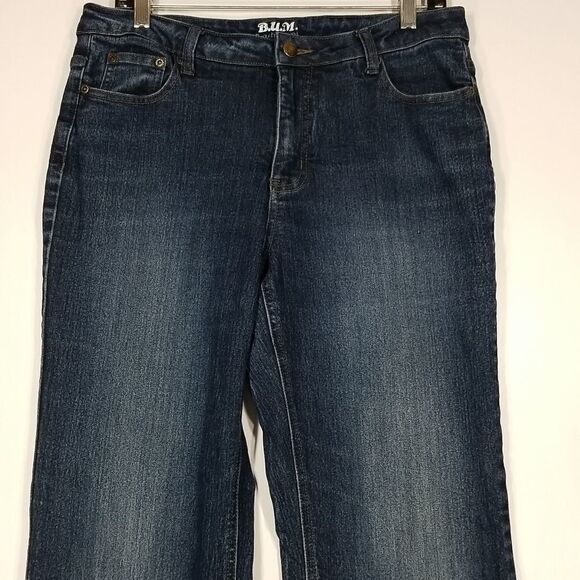 Bum Equipment Jeans Women's Size 12 Washed Blue Button with Zip Closure 5 Pocket - Picture 2 of 10